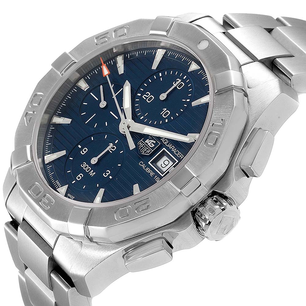 

Tag Heuer Blue Stainless Steel Aquaracer CAY2112 Men's Wristwatch