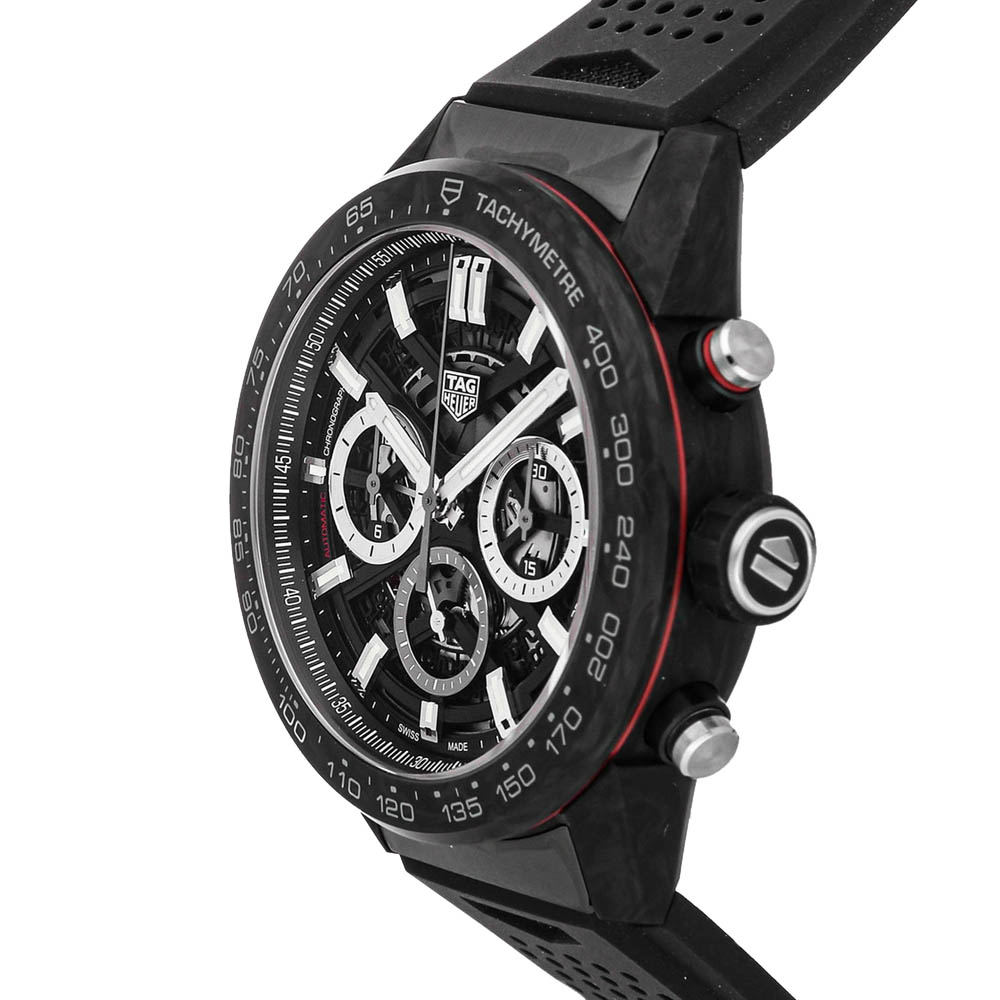 

Tag Heuer Black Carbon Fiber Carrera Caibre Heuer