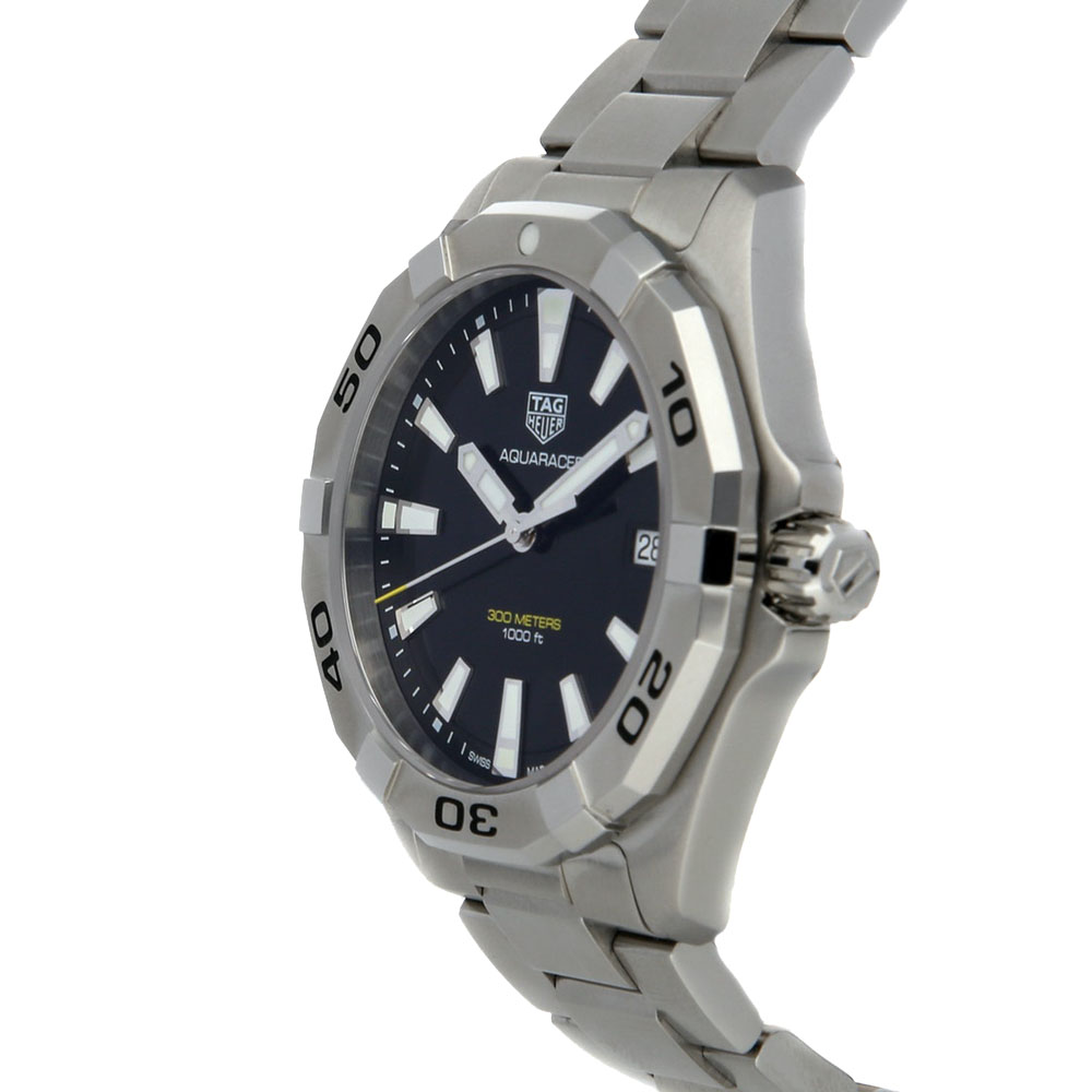 

Tag Heuer Black Stainless Steel Aquaracer