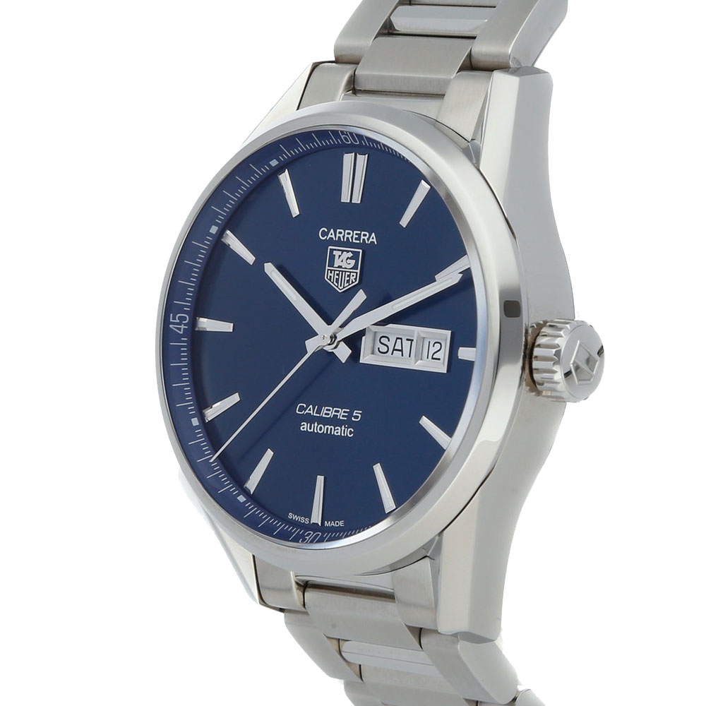 

Tag Heuer Blue Stainless Steel Carrera Calibre