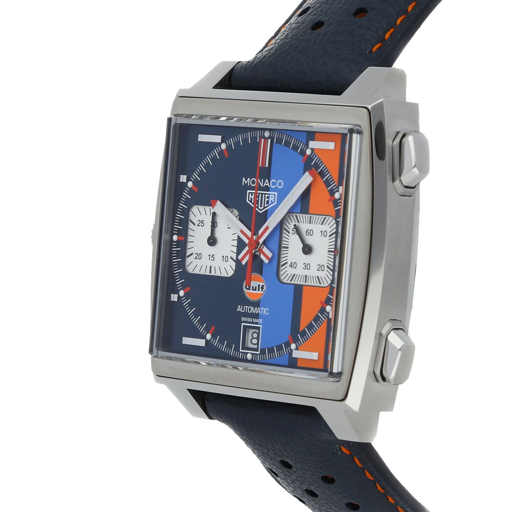 

Tag Heuer Blue Stainless Steel Monaco Calibre