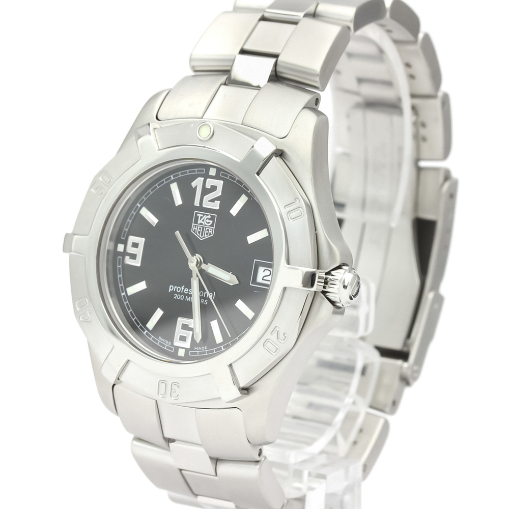 

Tag Heuer Black Stainless Steel 2000 WN1110 Quartz Men's Wristwatch 37 MM