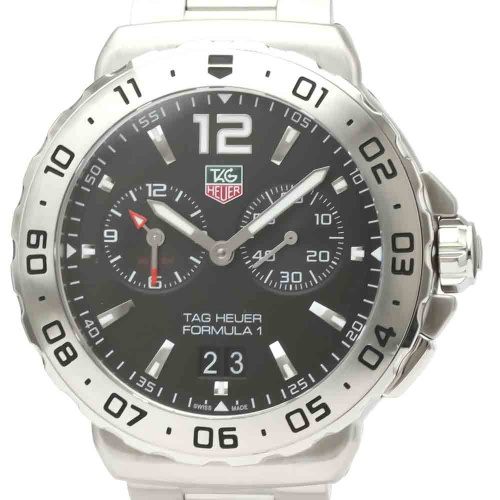 

Tag Heuer Black Stainless Steel Formula 1 Grand Date Men's Wristwatch WAU111A Men's Wristwatch 42 MM