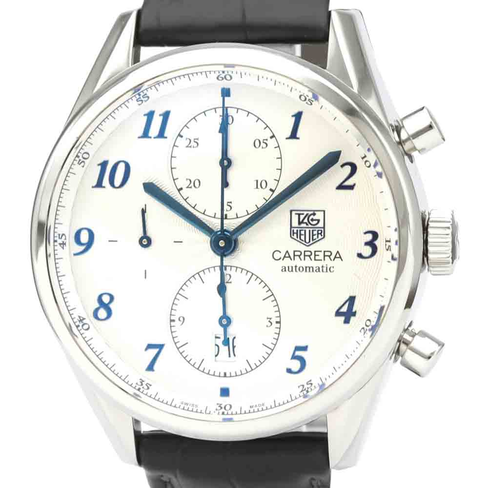 

Tag Heuer White Stainless Steel Carrera Heritage Calibre 16 Automatic CAS2111 Men's Wristwatch 41 MM