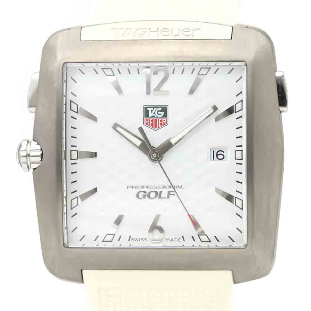 

Tag Heuer White Stainless Steel Professional Quartz WAE1112 Men's Wristwatch 36 MM