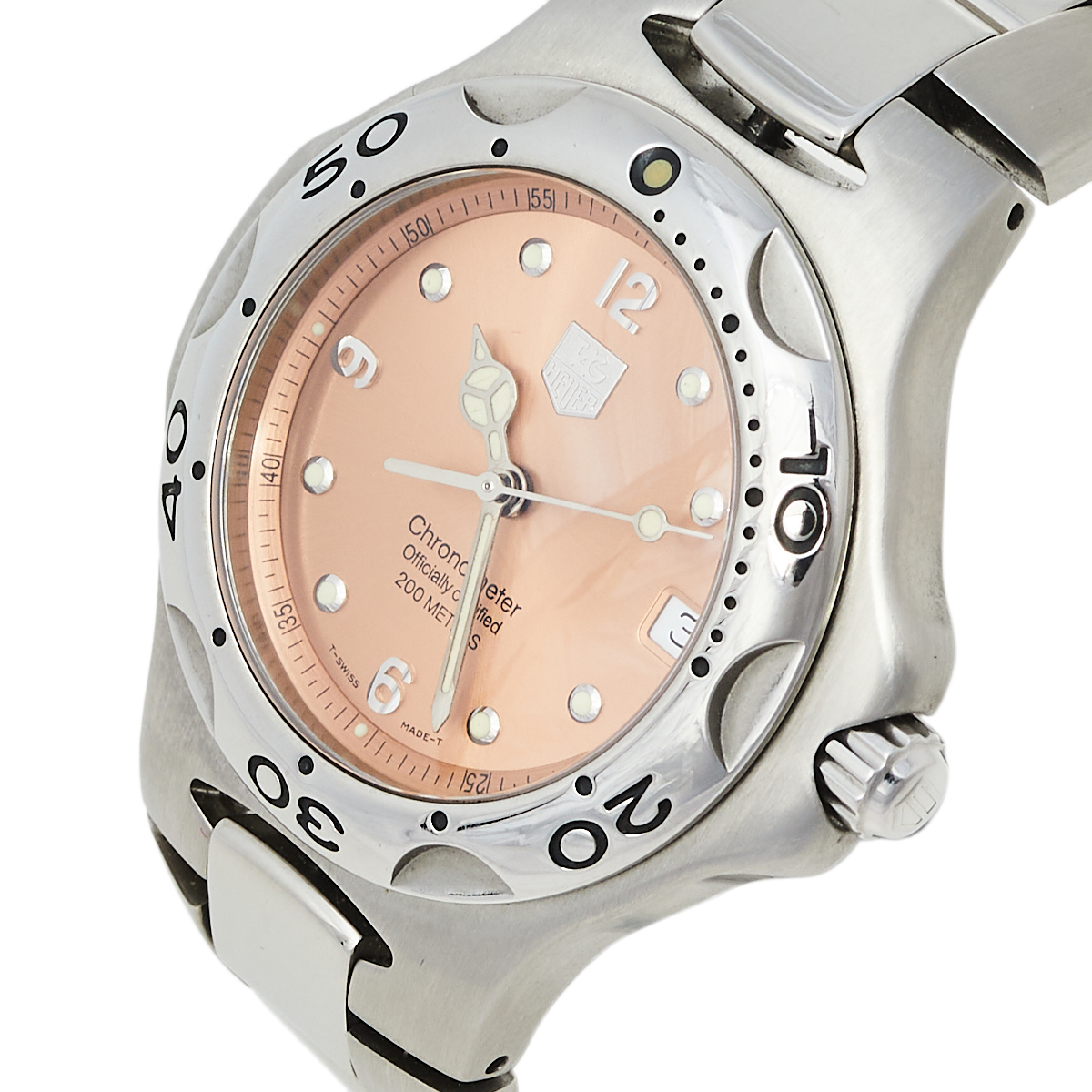 

Tag Heuer Salmon Stainless Steel Kirium WL5114.BA0701 Men's Wristwatch, Orange