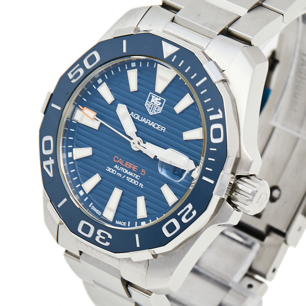 

Tag Heuer Blue Ceramic Stainless Steel Aquaracer WAY211C.BA0928 Men's Wristwatch