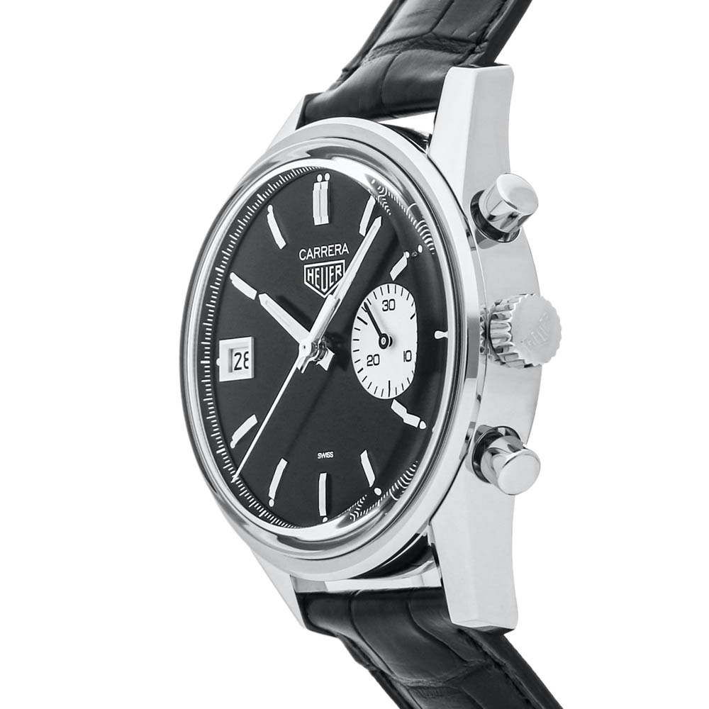 

Tag Heuer Black Stainless Steel Carrera x Hodinkee Limited Edition CBK221D.FC6479 Men's Wristwatch