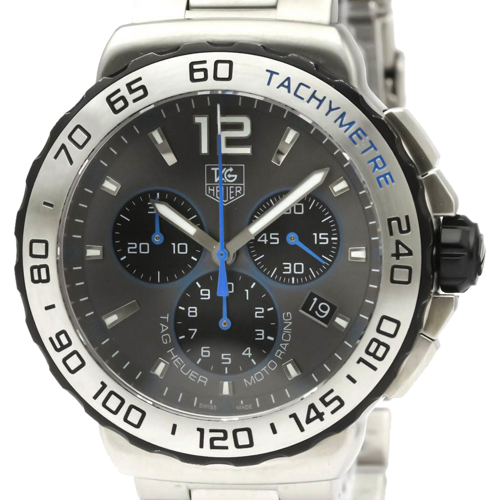 

Tag Heuer Grey Stainless Steel Formula 1 Chronograph Quartz CAU1119 Men's Wristwatch 41 MM