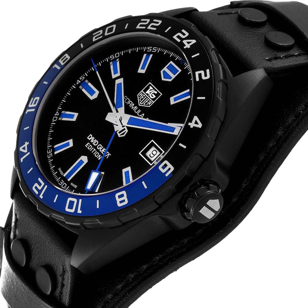 

Tag Heuer Black Titanium PVD Formula 1 GMT David Guetta Batman WAZ201A Men's Wristwatch 43 MM