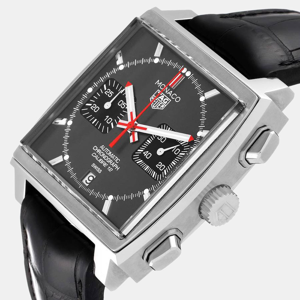 

Tag Heuer Grey Stainless Steel Monaco Limited Edition CAW211J Men's Wristwatch 39 mm