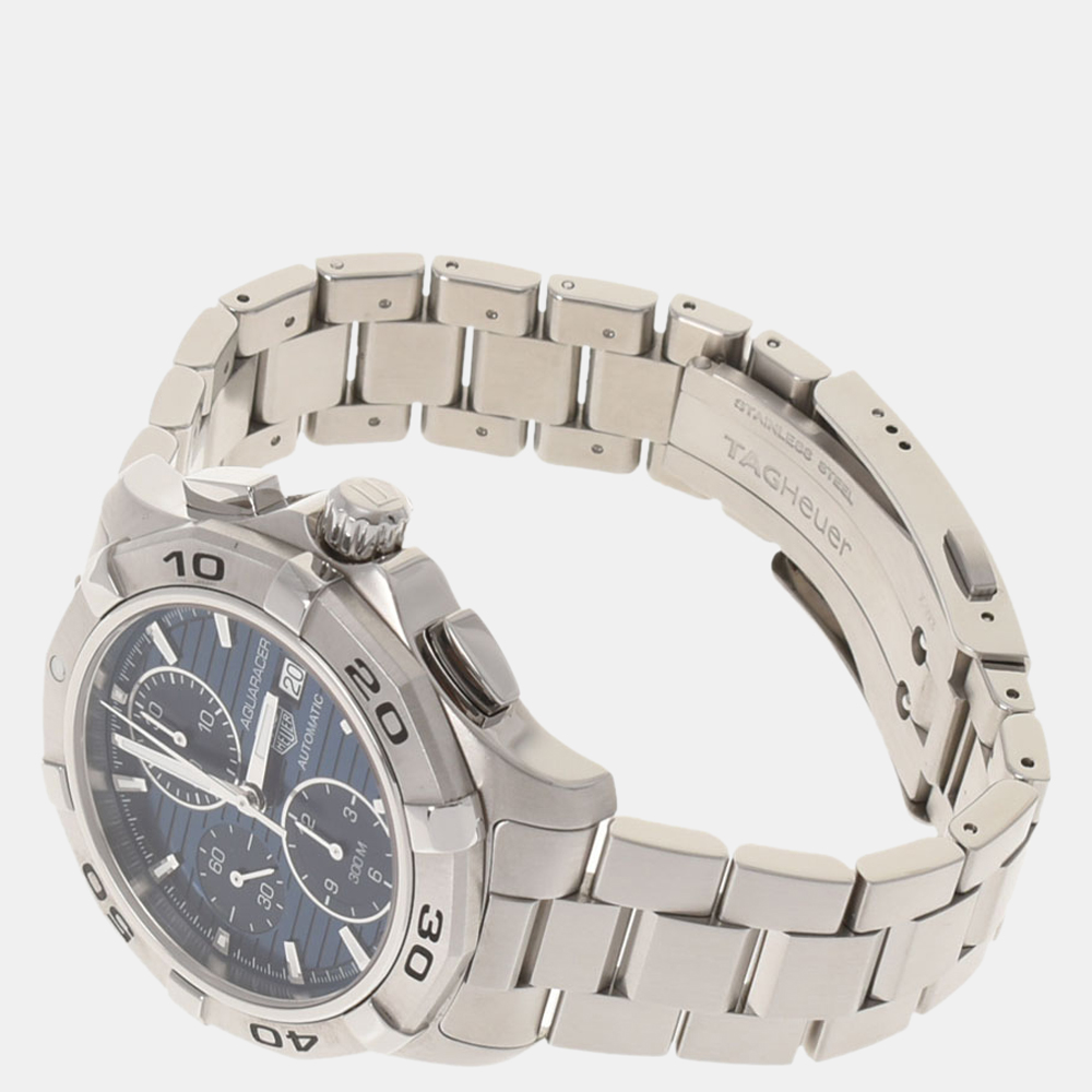 

Tag Heuer Blue Stainless Steel Aquaracer Chronograph CAP2112 .BA0833 Men's Wristwatch 42 mm