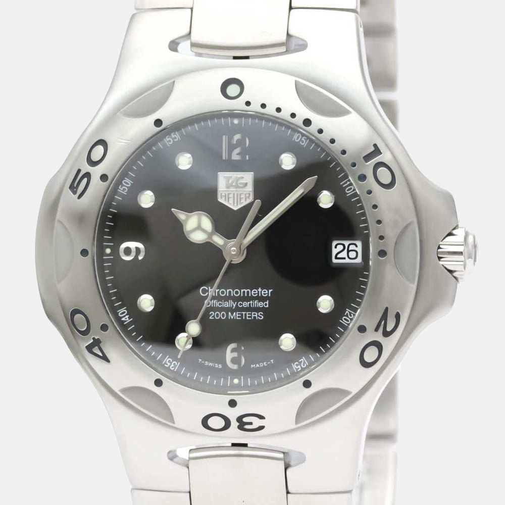 

Tag Heuer Black Stainless Steel Kirium WL5111 Automatic Men's Wristwatch 40 mm