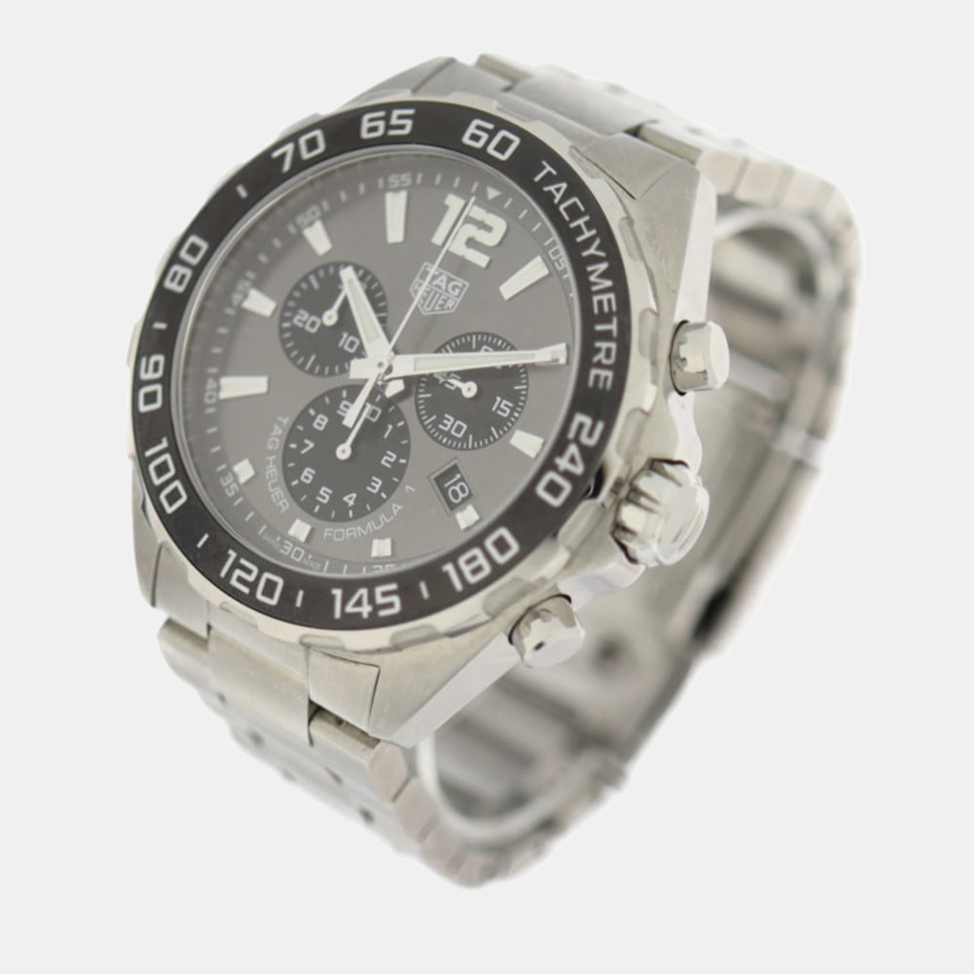 

Tag Heuer Grey Stainless Steel Formula 1 CAZ1011.BA0842 Quartz Men's Wristwatch 43 mm