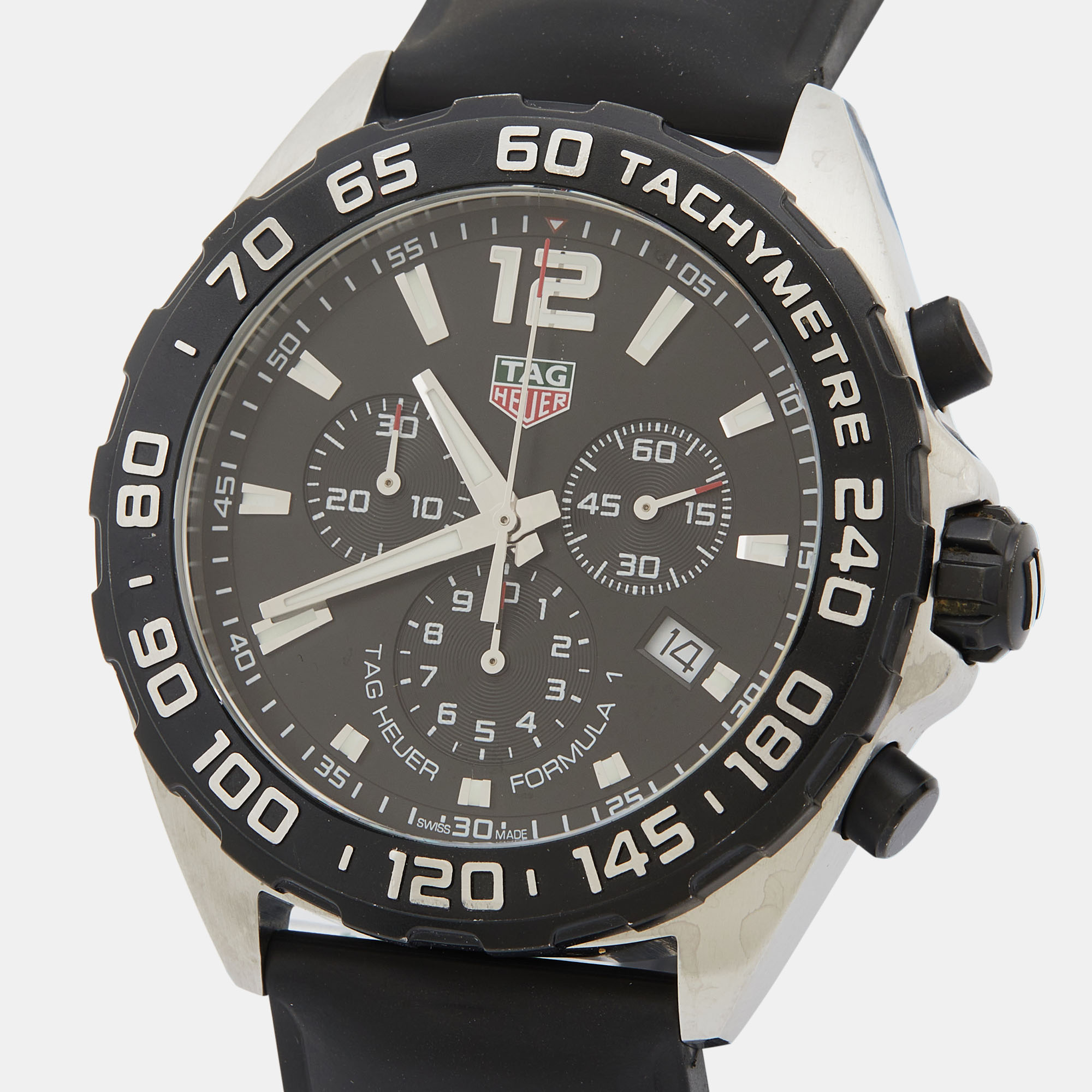 

TAG Heuer Black Two-Tone Stainless Steel Rubber Formula