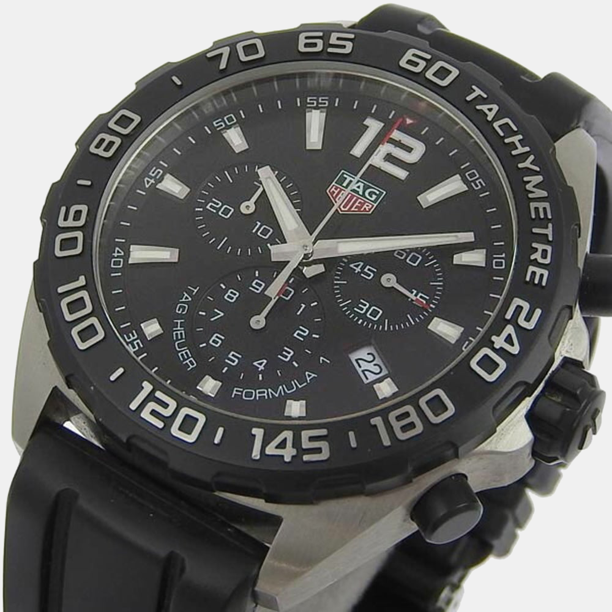 

Tag Heuer Black Stainless Steel Formula 1 CAZ1010 Quartz Men's Wristwatch 44 mm