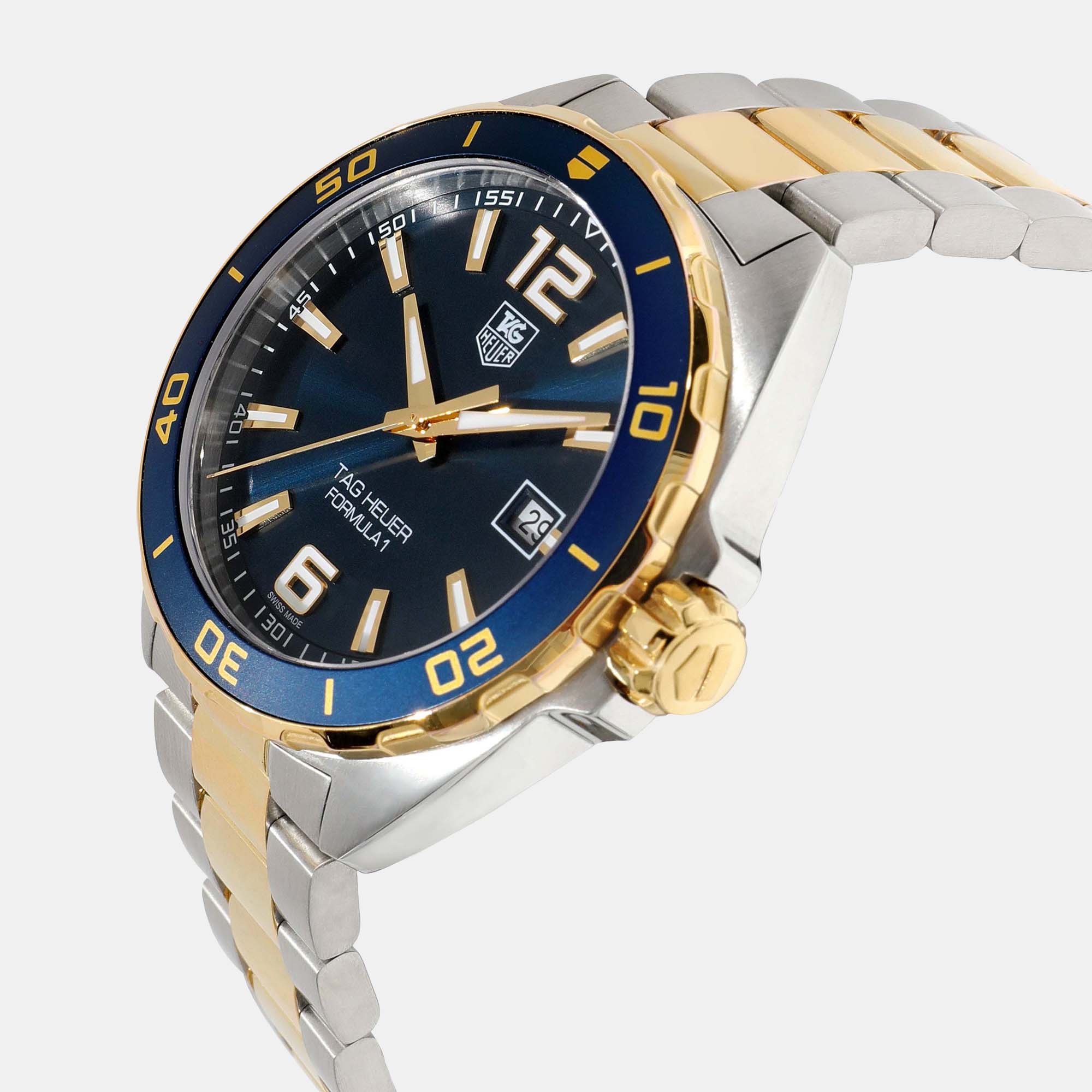 

Tag Heuer Blue 18K Yellow Gold And Stainless Steel Formula 1 WAZ1120.BB0879 Men's Wristwatch 41 mm
