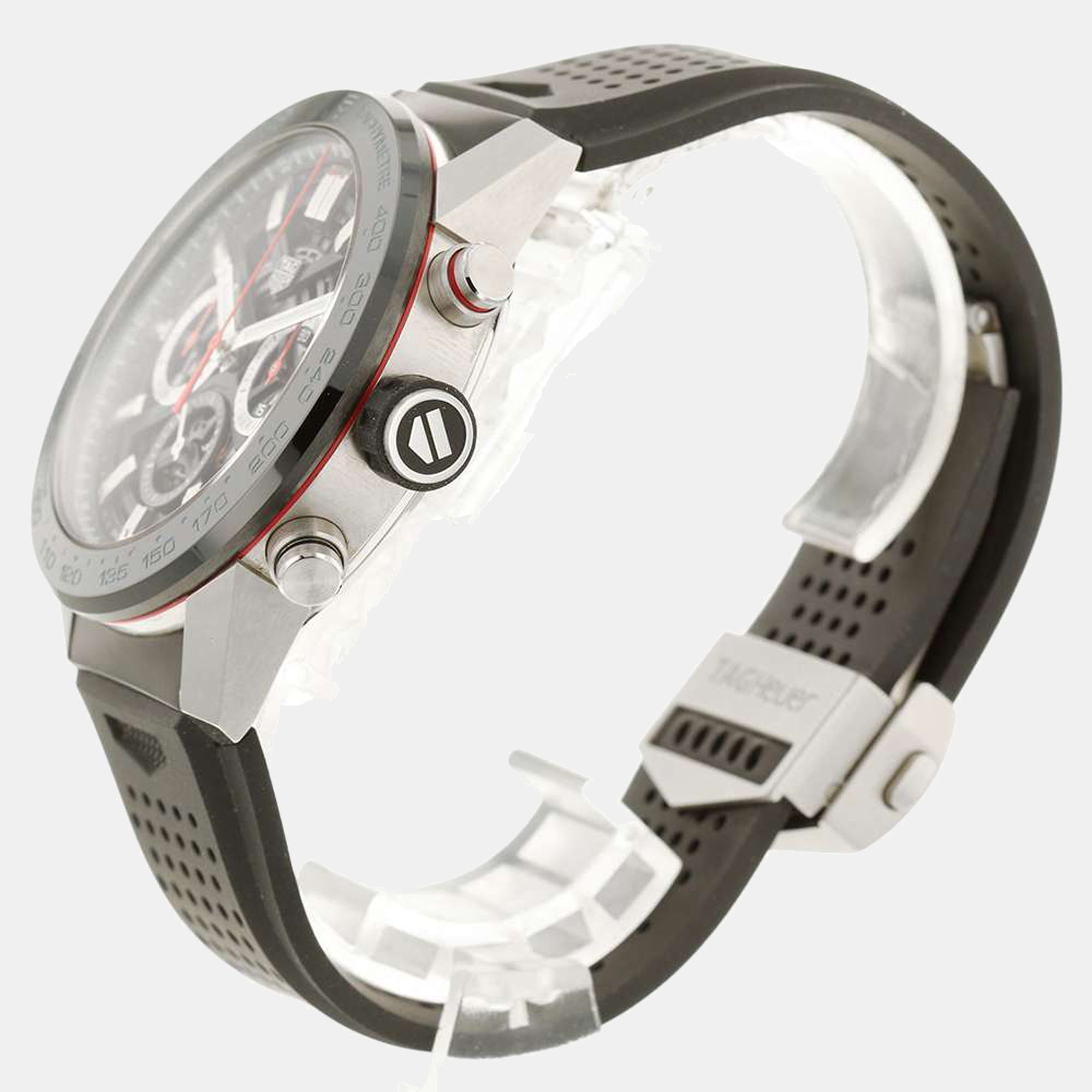 

Tag Heuer Grey Stainless Steel Carrera Calibre Heuer 02 CBG2A10.FT6168 Men's Wristwatch 45 mm