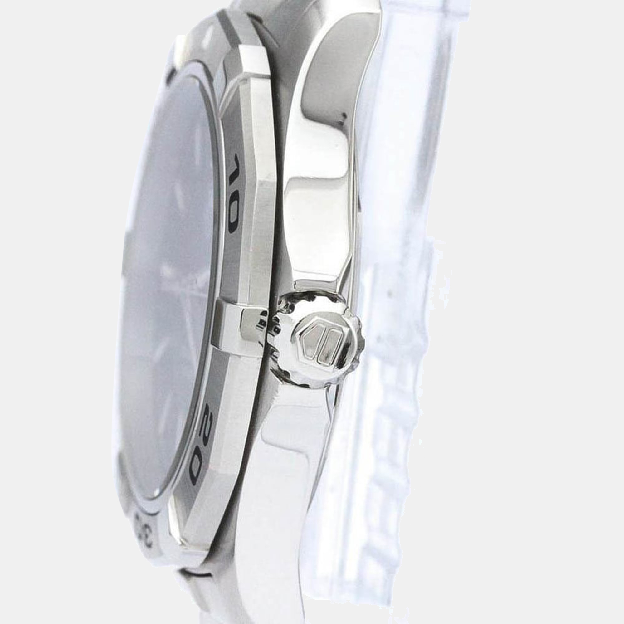 

Tag Heuer Blue Stainless Steel Aquaracer WAP1112 Men's Wristwatch 39 mm