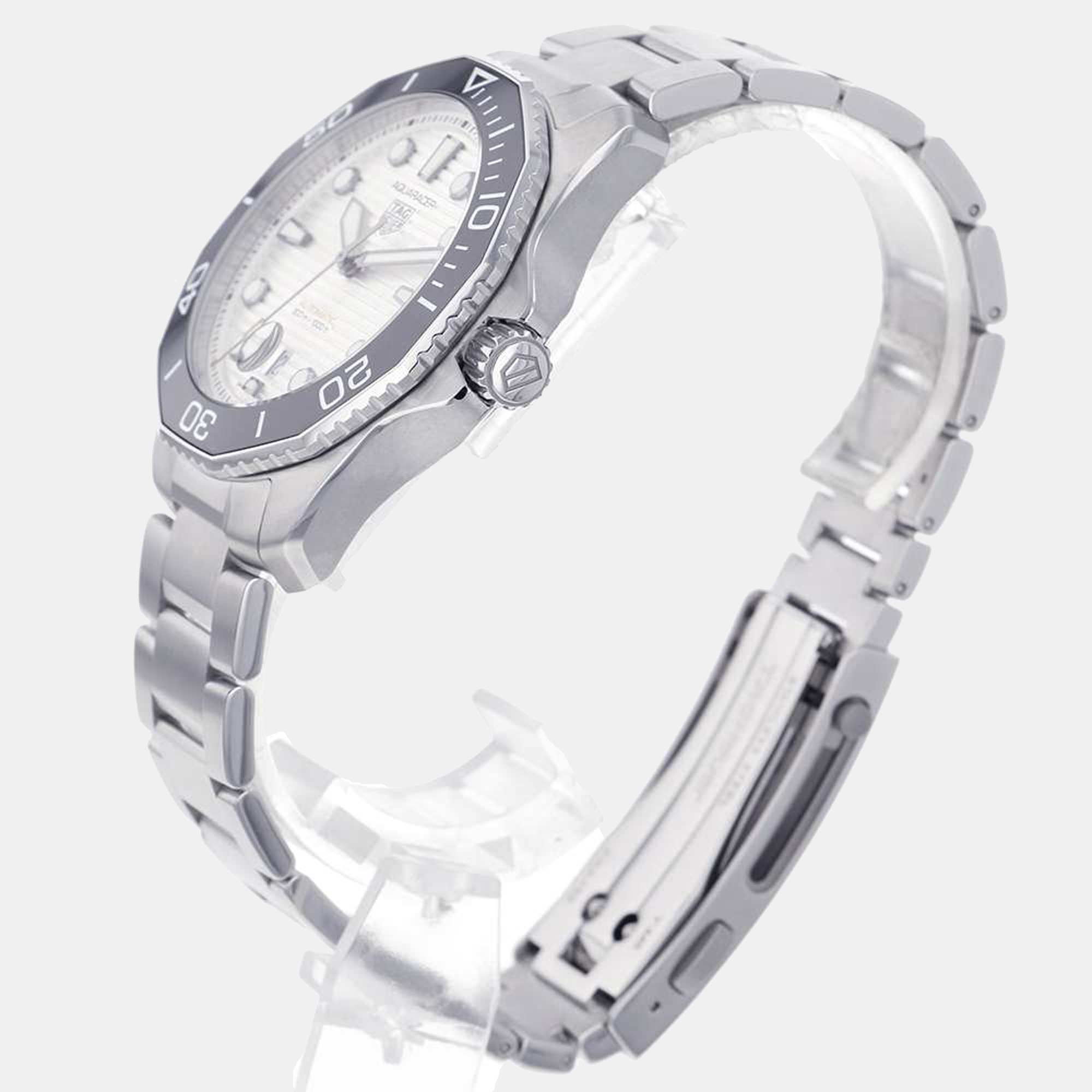

Tag Heuer Silver Stainless Steel Aquaracer WBP201C.BA0632 Men's Wristwatch 43 mm