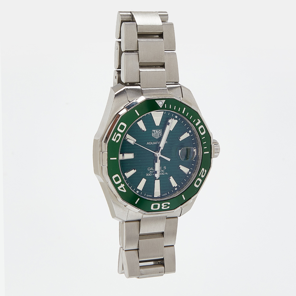 

TAG Heuer Green Steel Aquaracer Watch