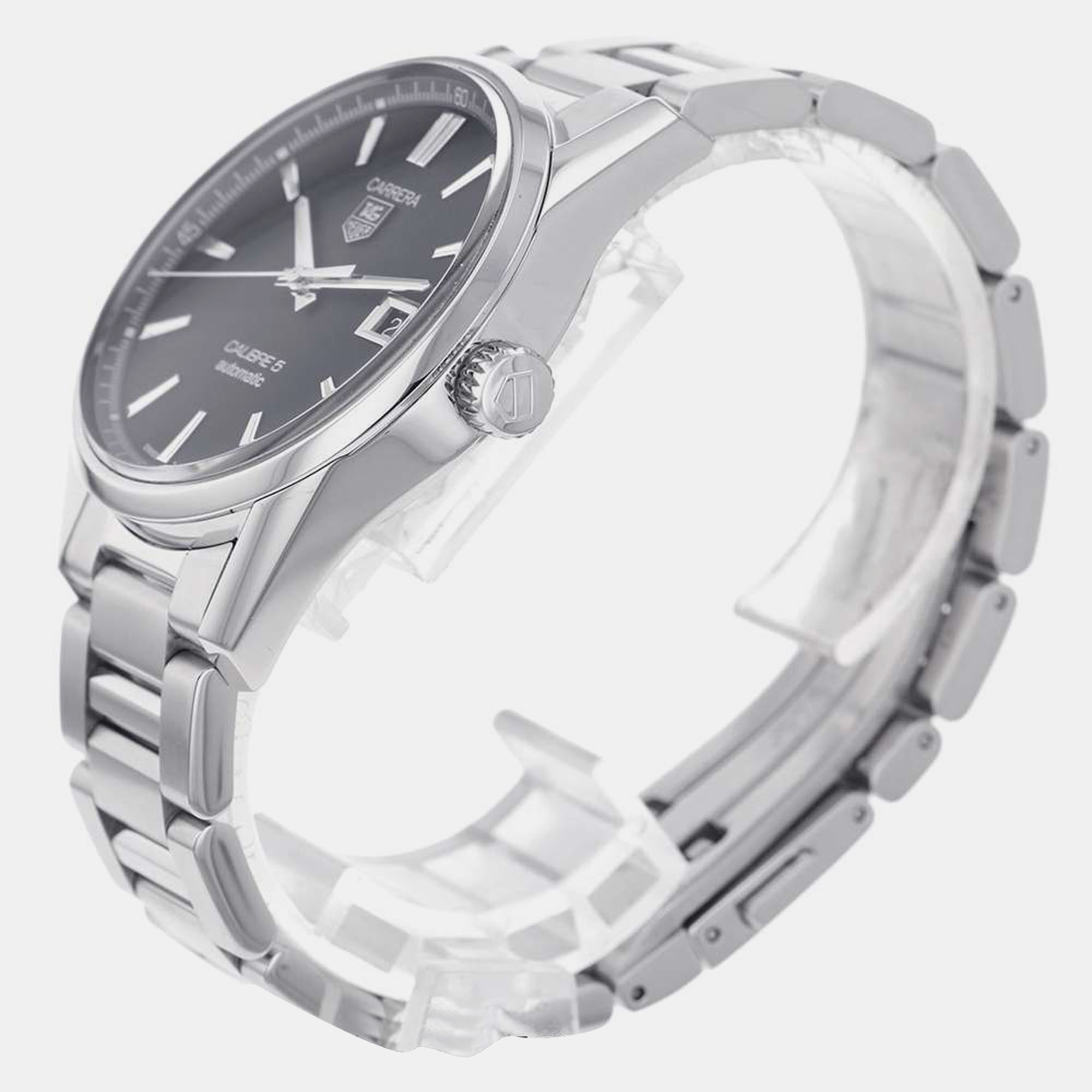 

Tag Heuer Black Stainless Steel Carrera WAR211A.BA0782 Automatic Men's Wristwatch 39 mm