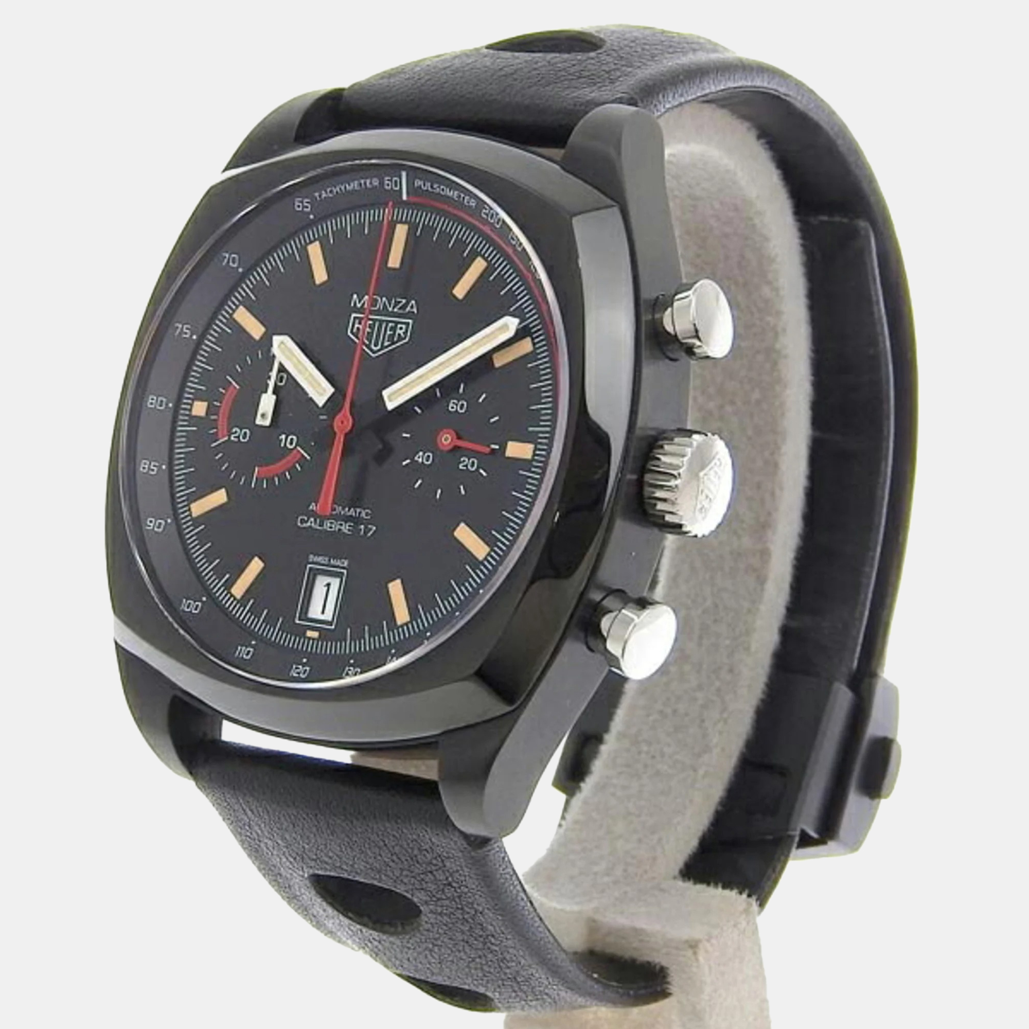 

Tag Heuer Black Titanium Monza CR2080 Automatic Men's Wristwatch 42 mm