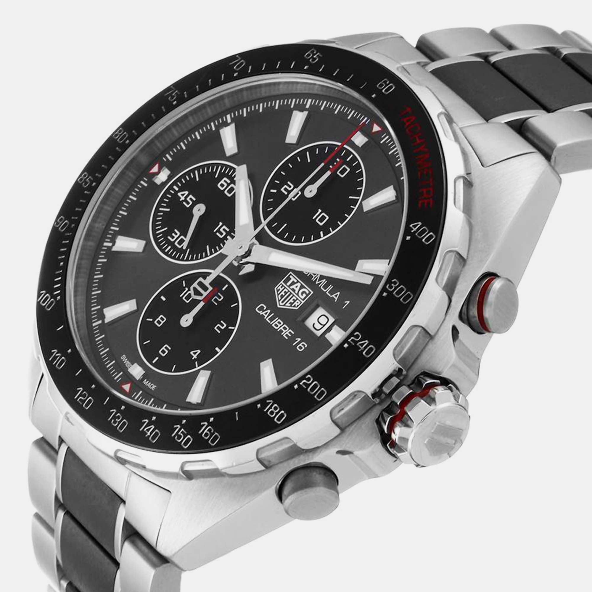 

Tag Heuer Black Stainless Steel Ceramic Formula 1 CAZ2012 Automatic Men's Wristwatch 44 mm