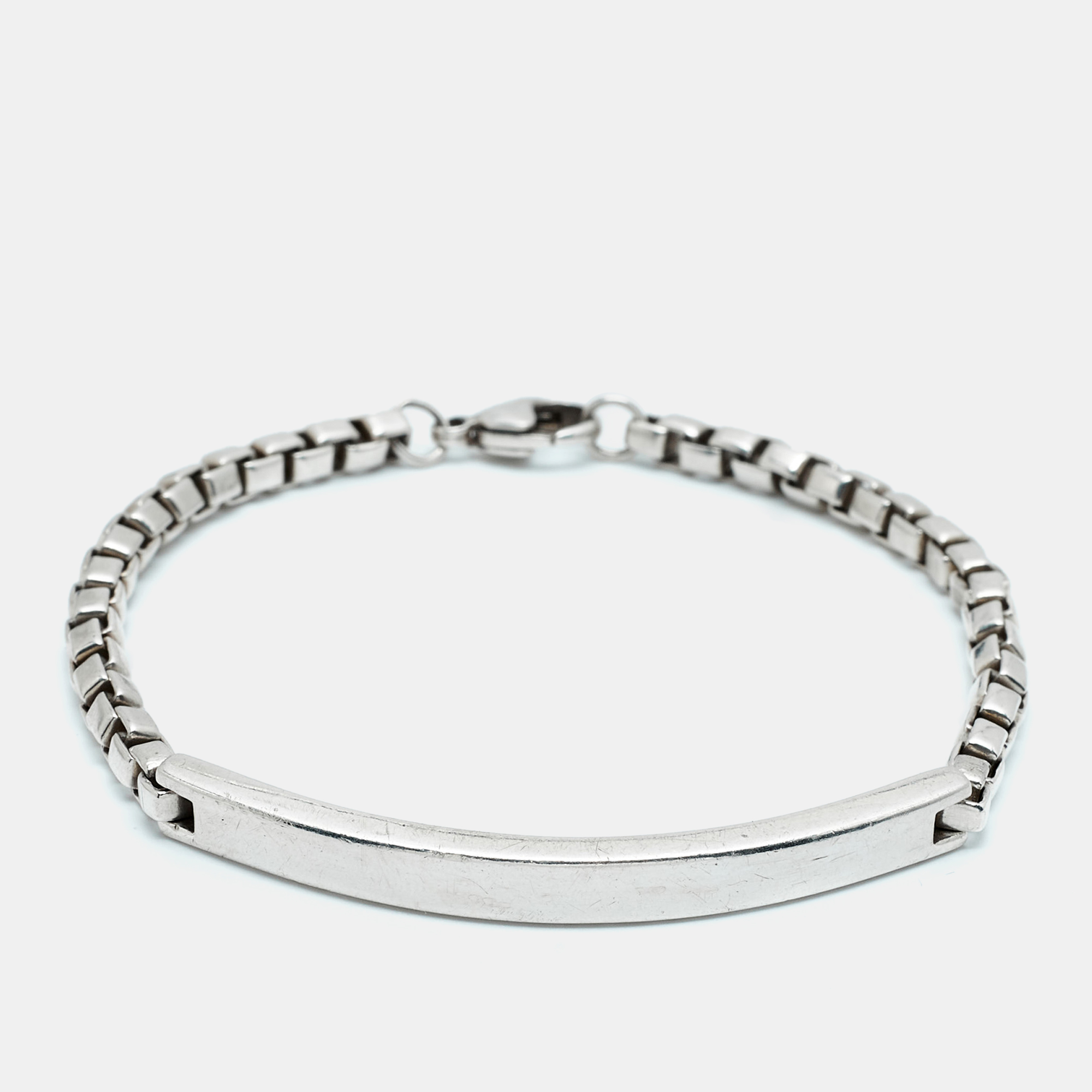 

Tiffany & Co Venetian Link I.D. Sterling Silver Chain Bracelet
