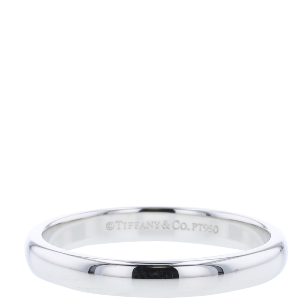 

Tiffany & Co. Classic Band Platinum Silver Ring Size