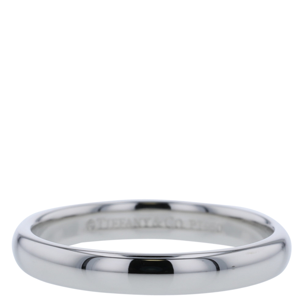

Tiffany & Co. Classic Band Platinum Silver Ring Size