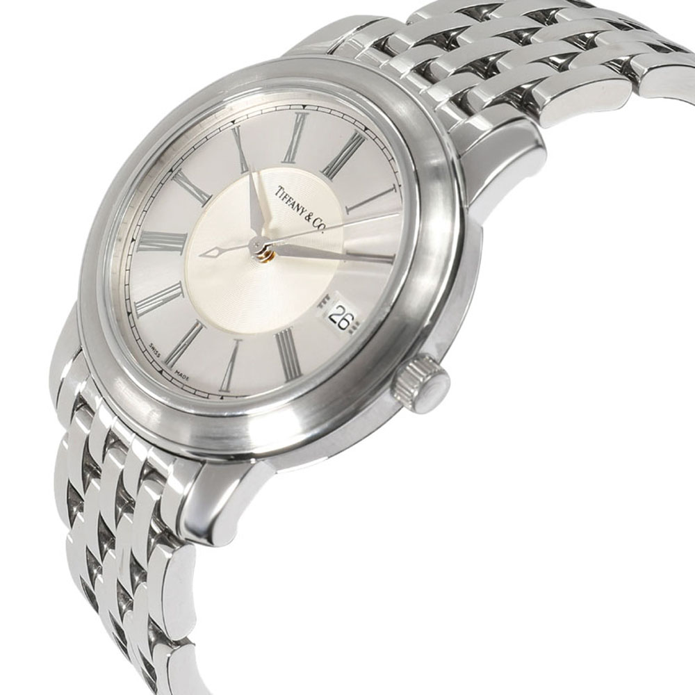 

Tiffany & Co. Silver Stainless Steel Mark Resonator Men's Wristwatch