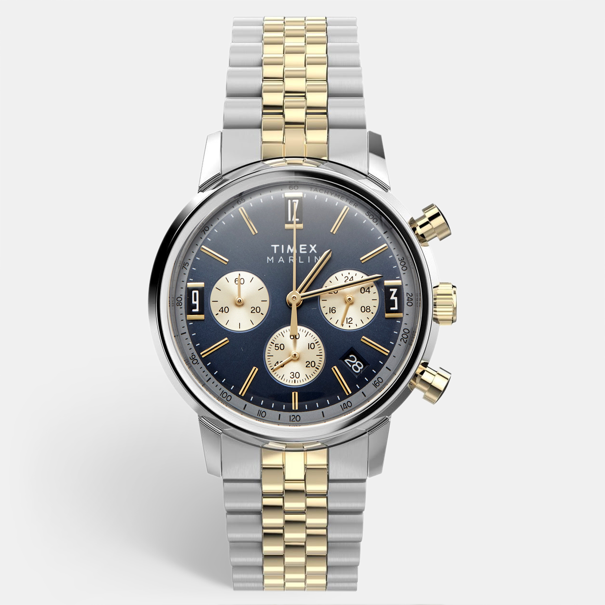 Timex The Marlin TW2W60200 Blue Dial Stainless Steel Mens Wristwatch 40mm