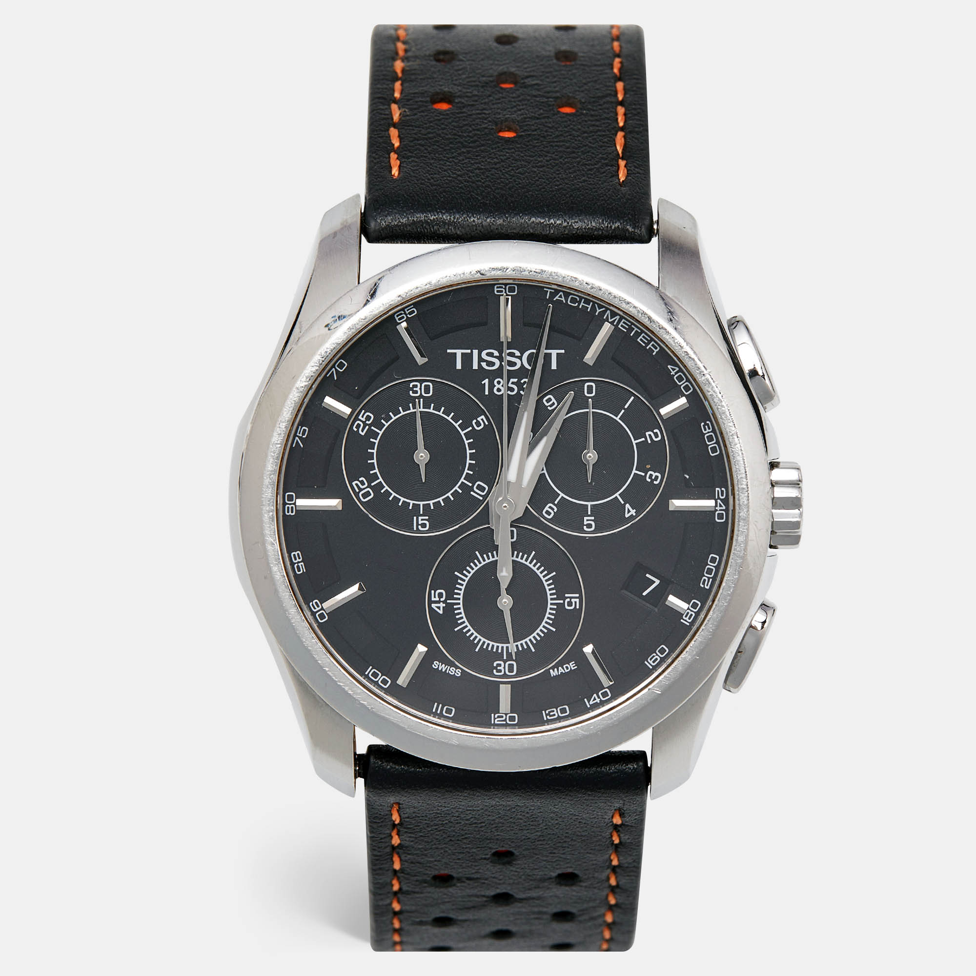 

Tissot Black Stainless Steel Leather T-Trend T035.617.16.051.00 Men's Wristwatch