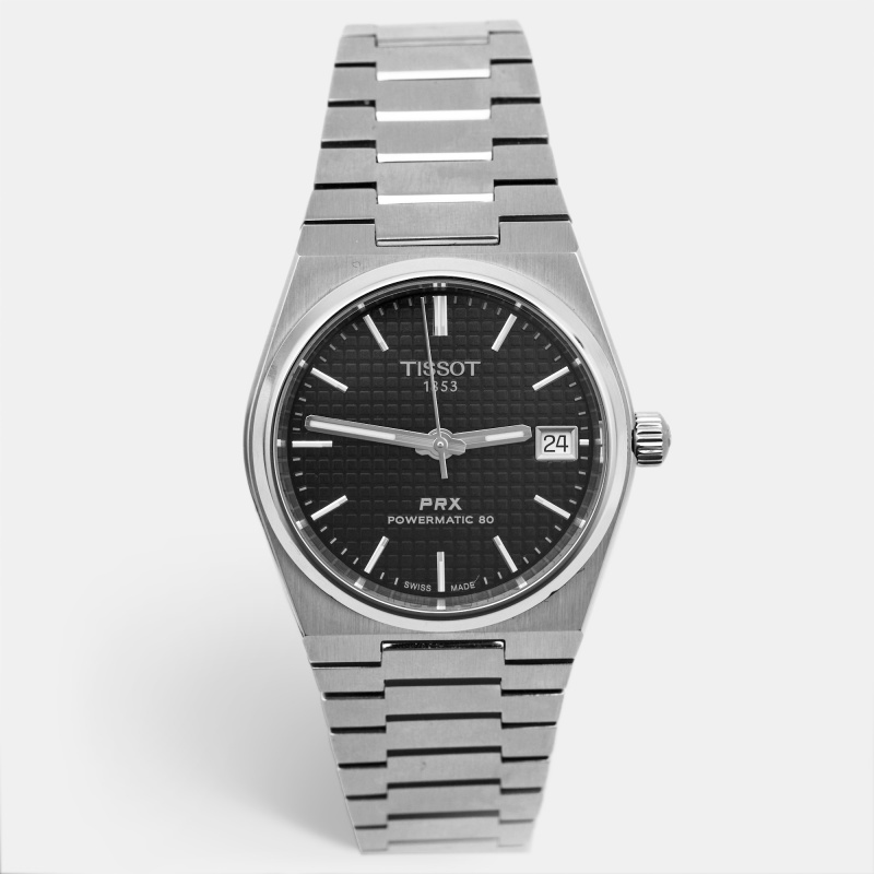 

Tissot PRX T137.207.11.051.00 Black Dial Stainless Steel Men's Wristwatch, Silver