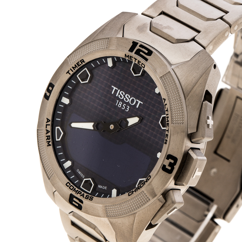 

Tissot Blue T-Touch Solar Titanium T091420A Men's Wristwatch, Grey