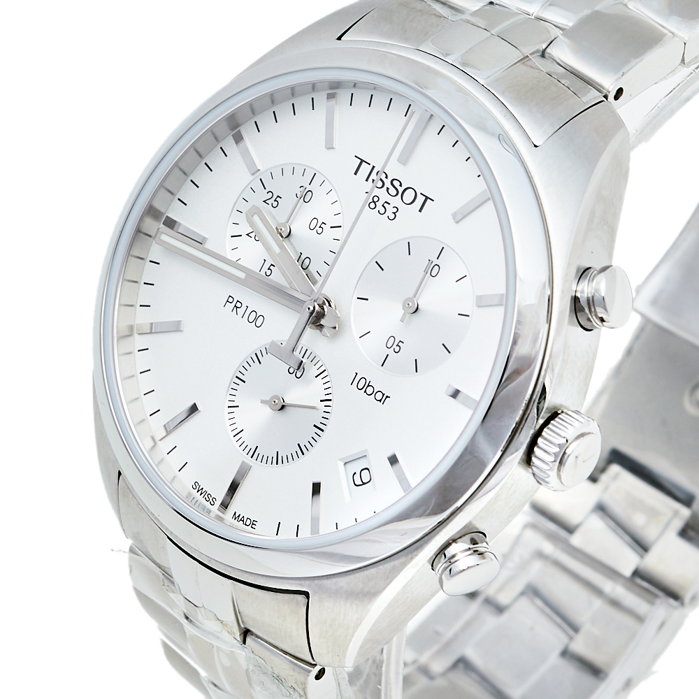 

Tissot Silver Stainless Steel T Sport PR100 T101.417.11.031.00 Men's Wristwatch