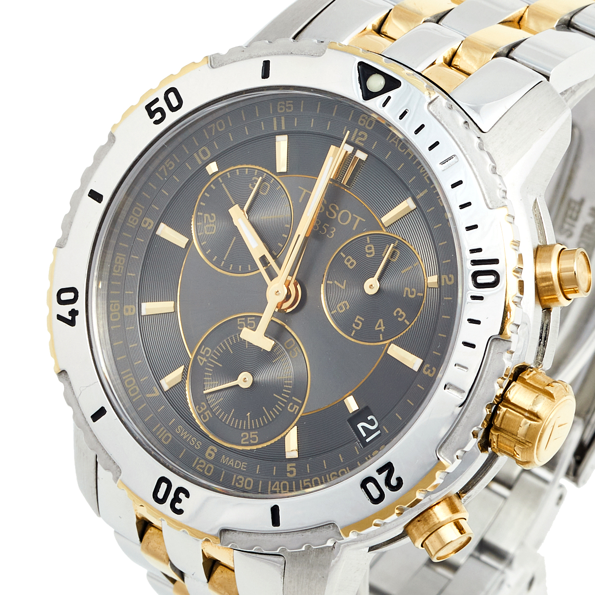 

Tissot Grey Two Tone Stainless Steel PRS200 T067.417.22.051.00 Men's Wristwatch