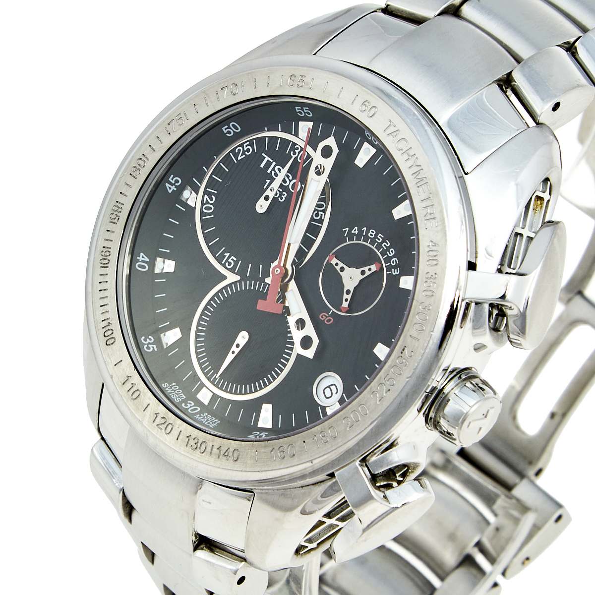 

Tissot Black Stainless Steel T-Sport T018617B Men's Wristwatch