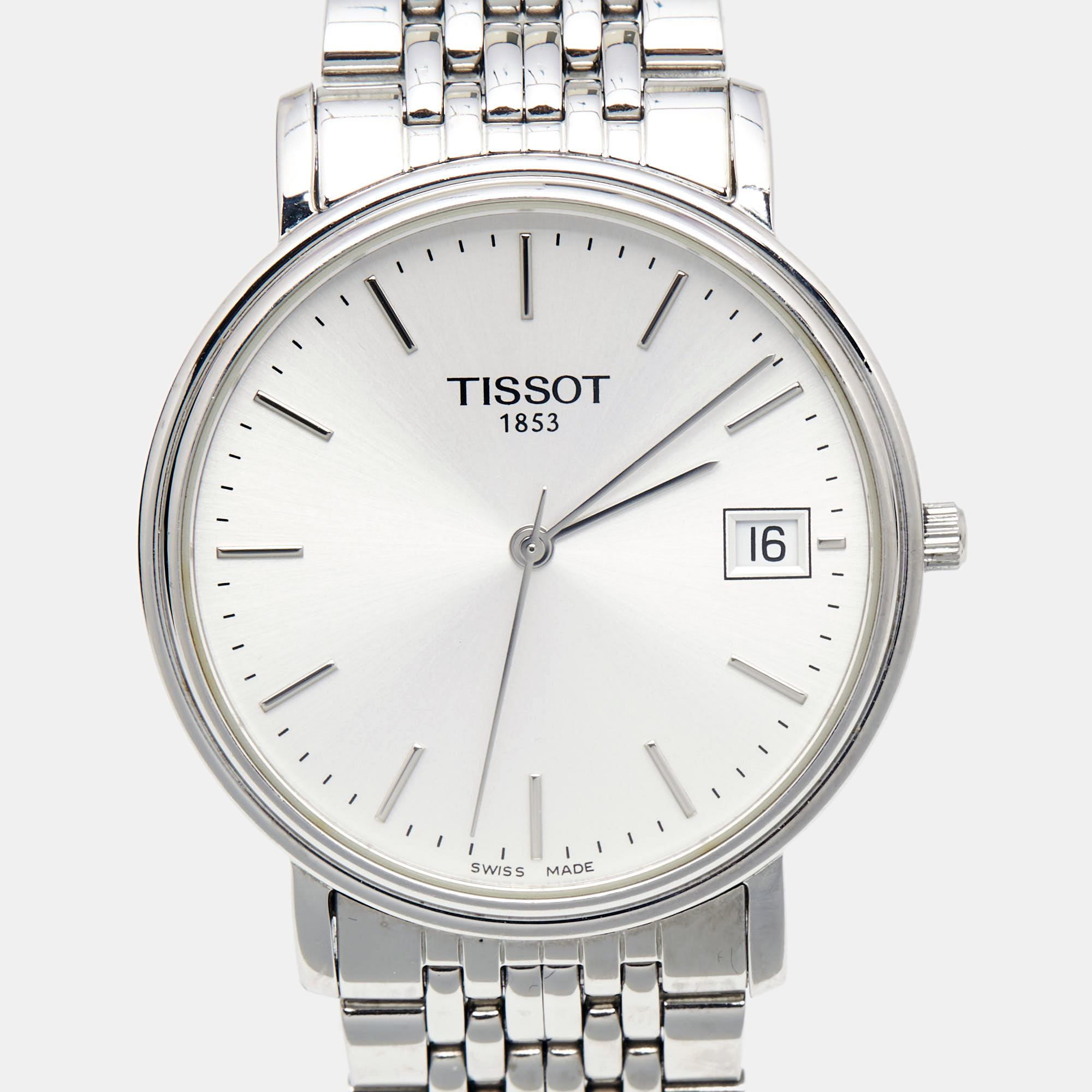 

Tissot Silver Stainless Steel T-Classic Everytime T870/970 Men's Wristwatch