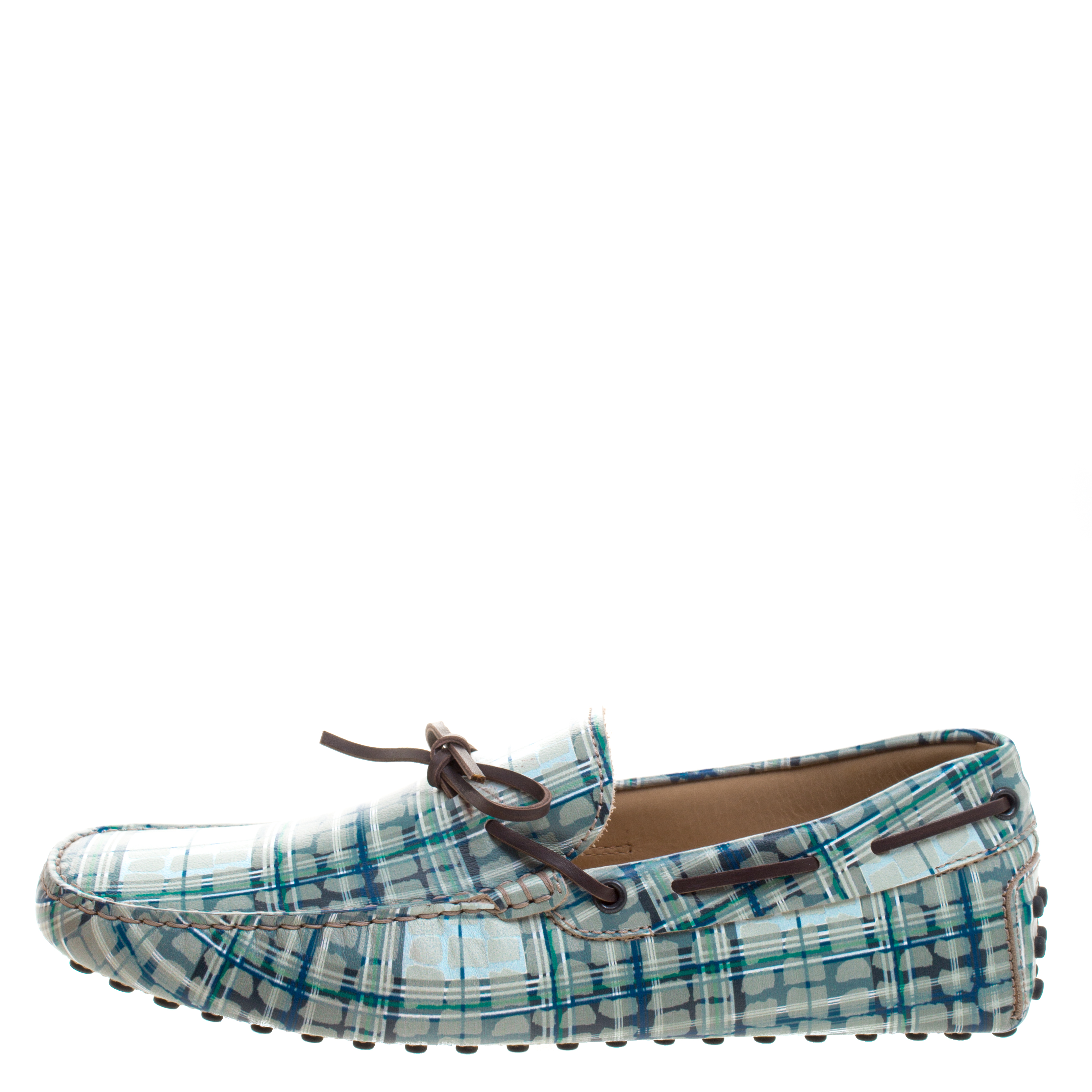 

Tod's Abstract Print Leather Bow Loafers Size, Multicolor