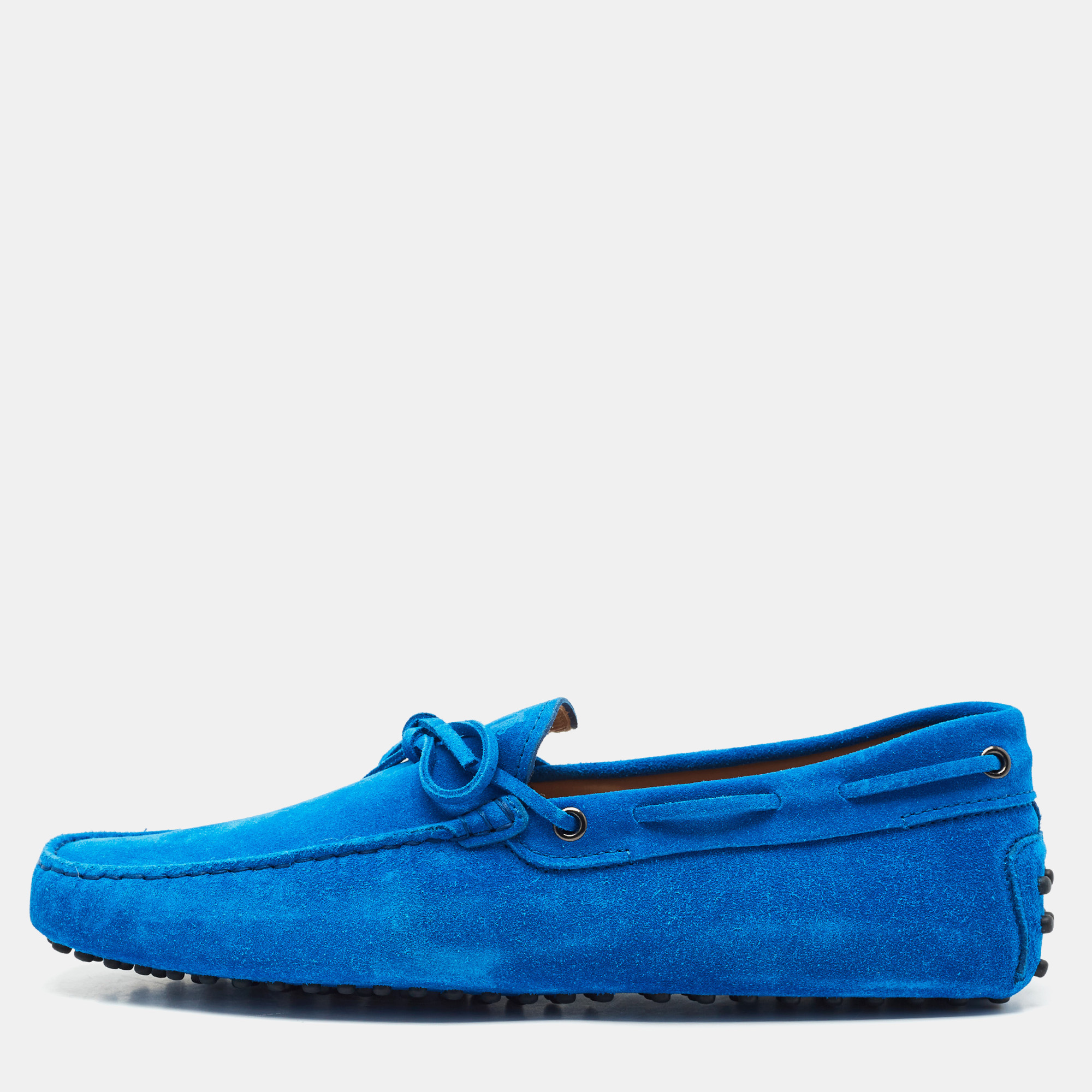 

Tod's Blue Suede Gommino Driver Loafers Size 43
