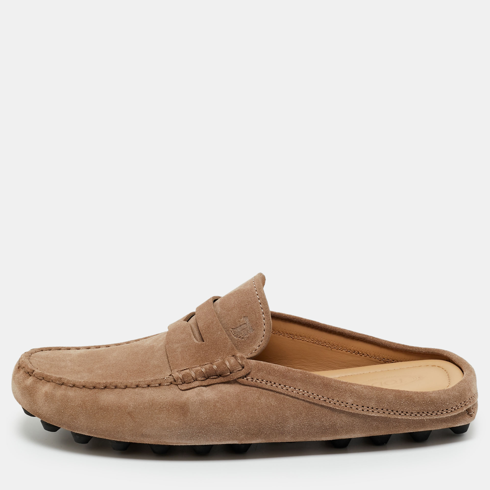 

Tod's Brown Suede Gommini Mules Size 40.5