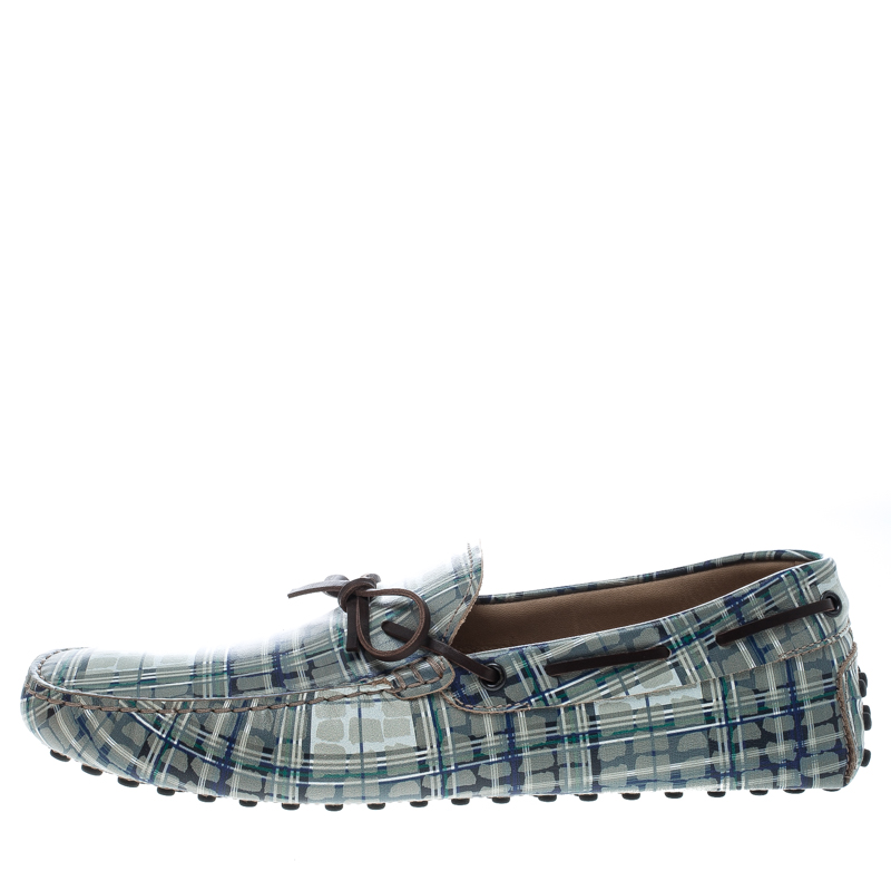 

Tod's Multicolor Leather Bow Loafers Size