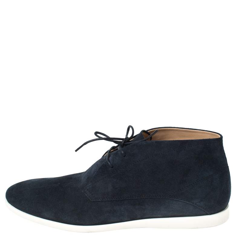 

Tod's Blue Suede Lace Up Oxford Sneakers Size