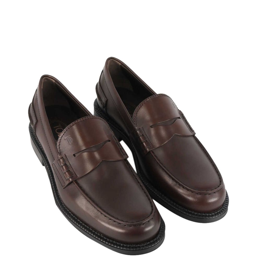 

Tod's Brown Leather Moccasin Size UK 7 IT