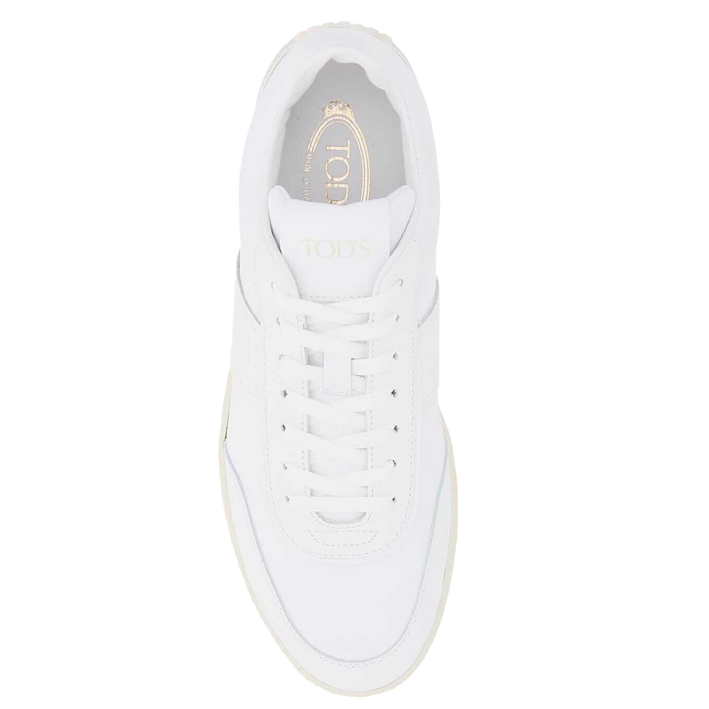 

Tod's White Leather Sneakers Size UK 9 IT