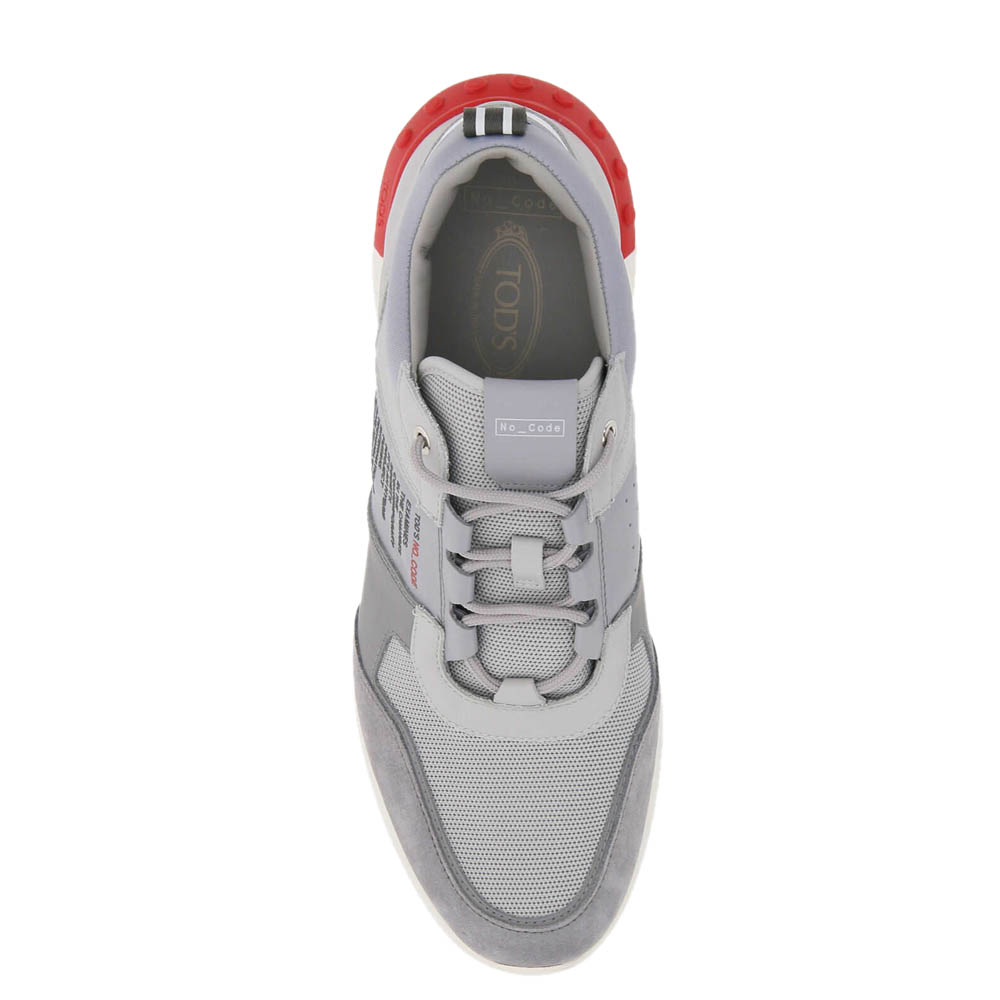 

TOD'S Grey Leather/Rubber No_Code Light 91B Sneakers Size UK 9 EU