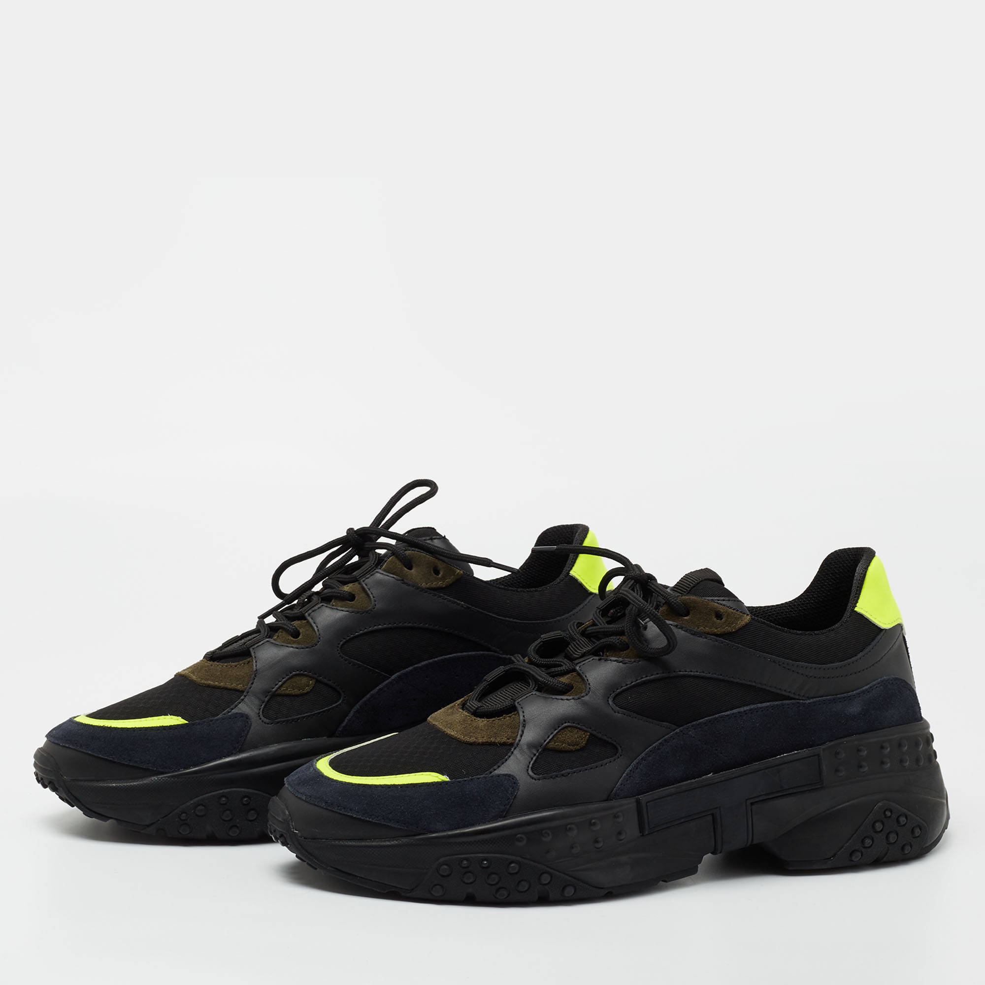 

Tod's Multicolor Suede And Leather Low Top Sneakers Size