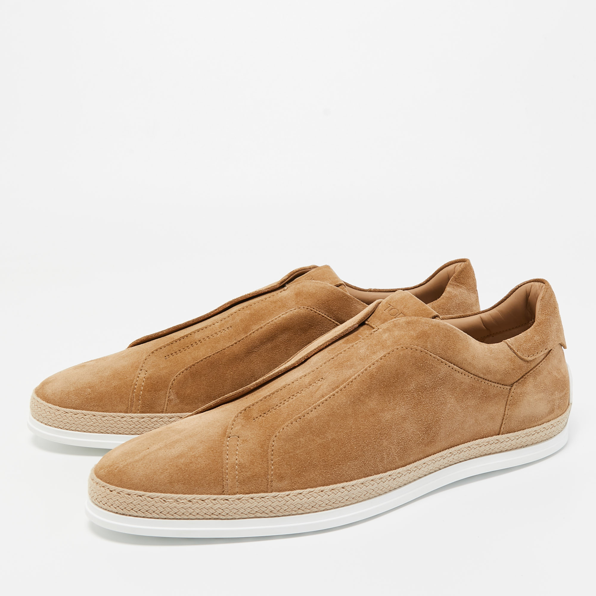 

Tod's Brown Suede Slip On Sneakers Size